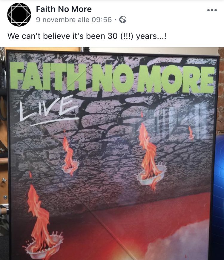 Immagine che raffigura la locandina dei Faith No More