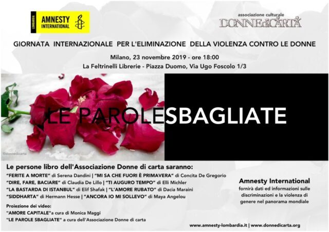 LEPAROLESBAGLIATE-1024x724 Violenza contro le donne: a Milano "Le parole sbagliate"
